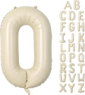 Cream O Letter Balloons,40 Inch Letter O Balloon Beige,Helium Custom Letter Balloon for Birthday Anniversary Party Decorations