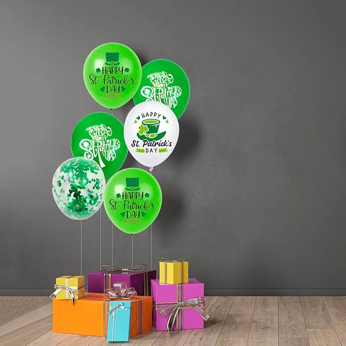 St. Patrick's Day Balloons St. Patrick's Day Party Decorations St. Patrick's Latex Balloons for St. Patrick's Day Themed Party St. Patrick's Day Decorations Decor Supplies 20Pcs