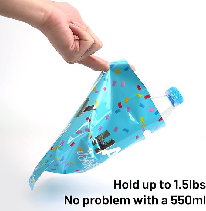 HAPMARS 50pcs Happy Birthday Party Favors for Kids Goodie Bags, Small Return Gift Plastic Treat Candy Bags with Handles for Kids Baby Girls & Boys Birthday