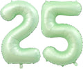 40 Inch Number 25 Balloons, Olive Green Giant Jumbo Helium Number 25 Foil Balloons for 25th 52th Birthday Party Anniversary Events Boys Girls Decorations Supplies