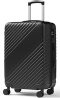24 Inch Checked Luggage, ABS Hardside Suitcase with Spinner Wheels, Lightweight Medium Luggage with TSA Lock for Women and Men, Expandable Travel Suitcase for Business, Road Trips & Family Vacations