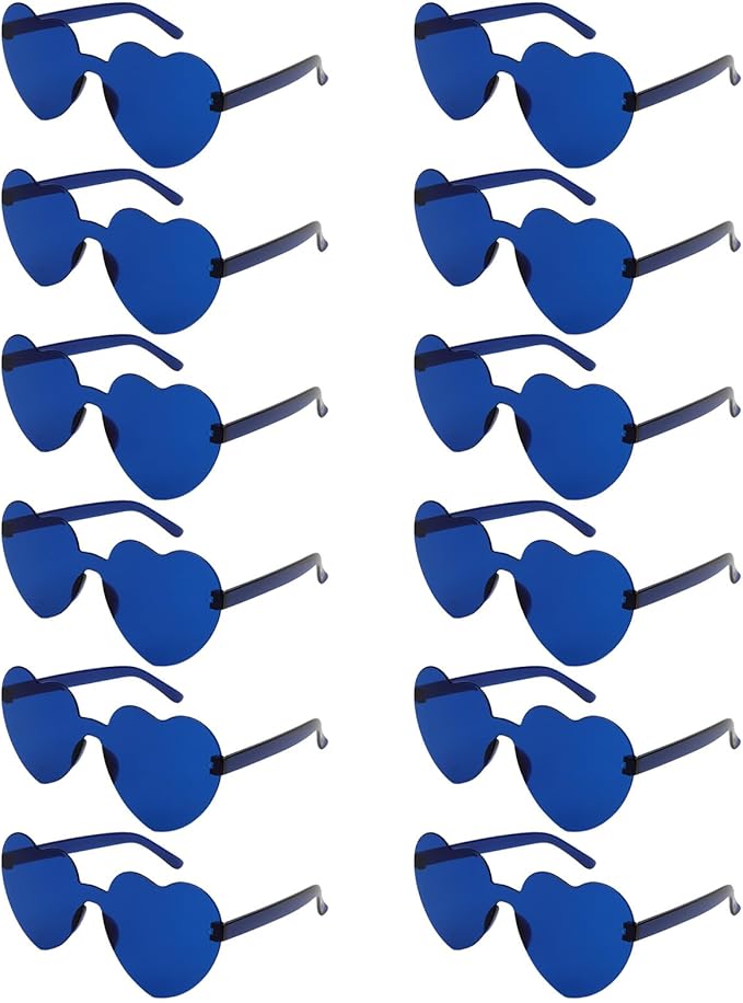 Heart Sunglasses 12/18/24 Pcs Heart Shaped Glasses for Women Cute Funny Party Glasses Party Favors Accessories