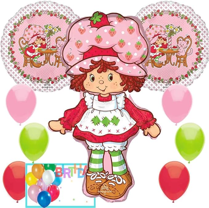 Strawberry Shortcakes Officially Licensed Birthday Mylar Foil Multicolor Balloons Premium Quality Design Perfect for Parties & Entertainment for Strawberry Shortcake Parties & Themed Events