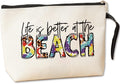 Beach Accessories Gifts for Women Sunscreen Bags Vacation Gifts Travel Items Traveling Graduation Gifts - Life Better Beach Makeup Bag