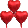 Valentines Balloons Love Balloons Red Heart Shape Foil Balloons for Valentine's Day Party Decorations Valentines Day Anniversary Wedding Valentines Decorations Decor Supplies 3pcs