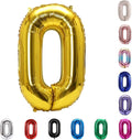 YPSelected 32 Inch Large Foil Helium Number Balloon Birthday Wedding Party 0-9 (Gold, 0)