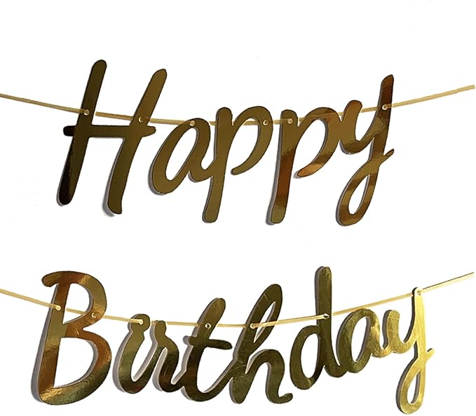 Happy Birthday Cat Banner Garland Funny Decor Cat Face Bday Party Bunting Decorations Gold Sign