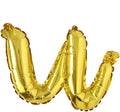 18 inch Gold DIY a-z Handwriting lowercase letters name Foil balloon Letter character birthday Wedding party decoration Balloon (18 inch u gold)