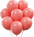 AFTERLOON® Biodegradable Balloons Coral Pink 12 Inch 100 Pack, Matte Color Thickened Extra Strong Latex Helium Float, for Baby Shower Gender Reveal Wedding Birthday Party Decorations