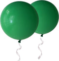 Giant Thick Balloons 36 inch Green Big Round Latex Balloons 6 Packs for Party Decorations