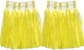 Tissue Paper Tassels Garland Banner Table Decor Party Banner Wedding Birthday Baby Shower Nursery Party Decorations Supplies (20, Yellow)