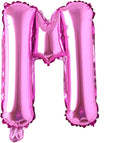 16" inch Single Rose Red Alphabet Letter number Balloons Aluminum Hanging Foil Film Balloon Wedding Birthday party decoration banner Air Mylar Balloons (16 inch Rose Red M)
