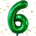 Green Number Balloons, 40 Inch Dark Green Balloon 6.6 Helium Balloon 6th Birthday for 6 Years Birthday Party Wedding Anniversary Decoration Children Girls Boys
