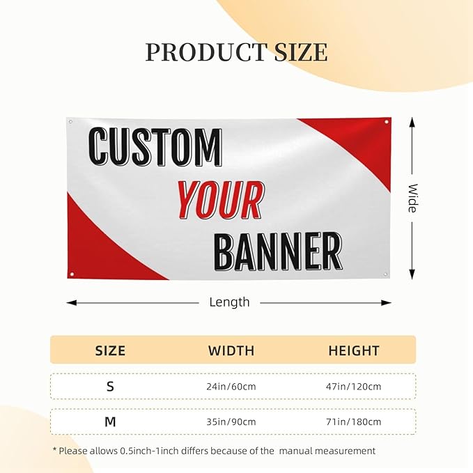 Banners And Signs Customize Personalized Birthday Banner Add Your Text/Logo Here Customized Birthday Banner Design Party/Birthday Banners Indoor/Outdoor 24x47IN