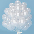 PartyWoo Clear Balloons 50pcs 12 Inch Transparent Latex Helium Balloons for Graduation Wedding Baby Shower Bridal Shower Engagement Gender Reveal Anniversary Birthday Party Decorations Clear-Y2