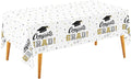 Gatherfun Graduation Decorations, Gongrats Grad Tablecover for Graduation Party Supplies, 3 pcs Class of 2026 Table Cloths, 54"x108" (White and Gold)