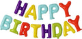 KALOR Candy Happy Birthday Balloons Banner, 16 Inch Mylar Foil Letters Balloon Sign for Birthday Party Decorations Photo Booth Backdrop