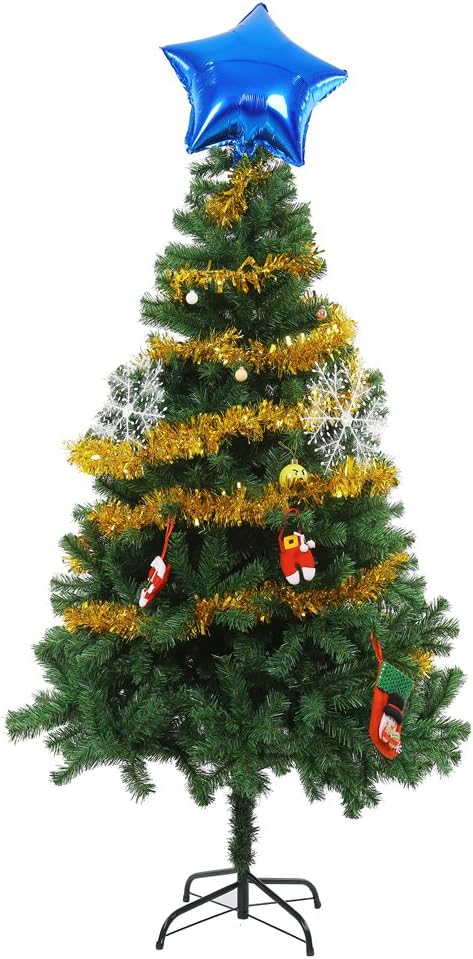 DECORA Gold Tinsel Garland for Christmas Tree Decorations Wedding Birthday Party Supplies 33 FEET