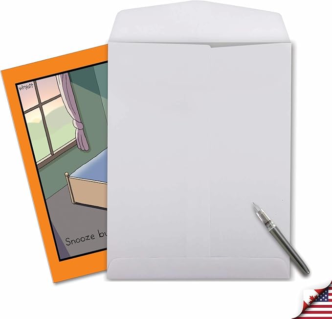 NobleWorks - Oversize Funny Birthday Paper Card 8.5 x 11 Inch with Envelope (1 Pack) Large Jumbo Bday Snooze Button J6396BDG