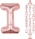 Letter Balloons 40Inch Large Giant big Foil Mylar Rose Gold Balloons I for Birthday Party Decorations