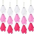 Tegeme 15 Pcs Pink Halloween Ghost Decor Pastel Hanging Ghosts Halloween Decor 4 Inch Pink Decoration Indoor Outdoor Hanging Tree Ornaments for Home Garden Holiday Party