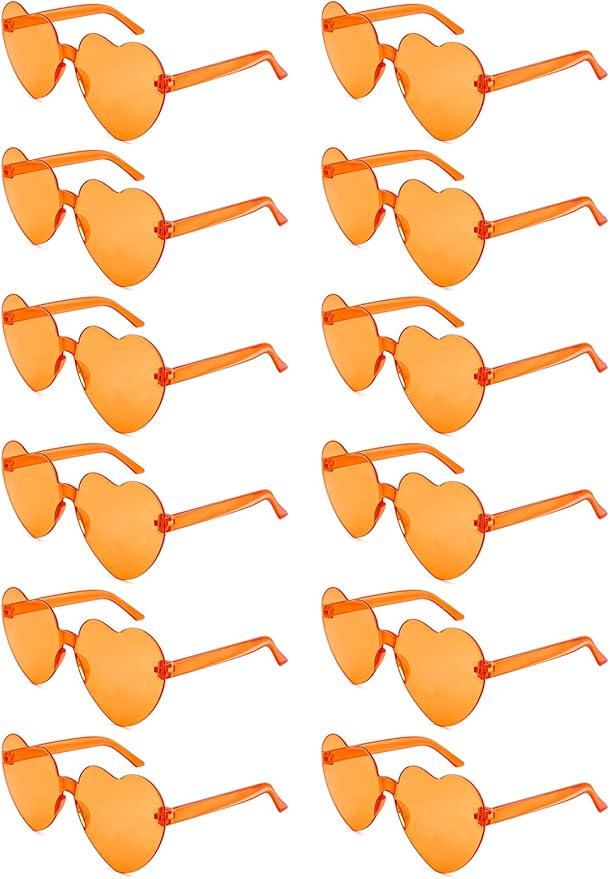 12/20Pcs Heart Shaped Sunglasses for Women, Party Favors Glasses for Wedding, Galentines, Valentines Decorations