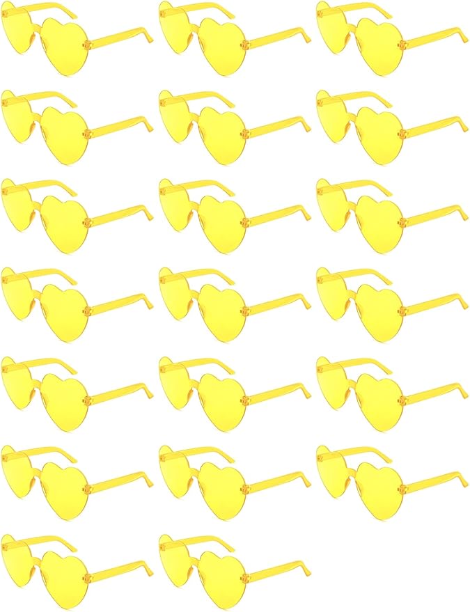 12/20Pcs Heart Shaped Sunglasses for Women, Party Favors Glasses for Wedding, Galentines, Valentines Decorations