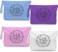 Fokongna 4PCS Girls Trip Gifts Wet Bag Wet Dry Bag Beach Bag Favors for Swimsuit Toiletry Bag Travel Essentials For Women, Beach Travel Gym Wet Dry Bag for Swimsuit Dirty Diaper Bag