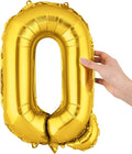 Restaurantware-Balloonify 16 Inch Letter Balloon, 1 Alphabet Party Balloon - Letter Q, Self-Sealing, Gold Foil Mylar Finish, Hanging Loop, Decoration For Birthday, Wedding, Or Graduation