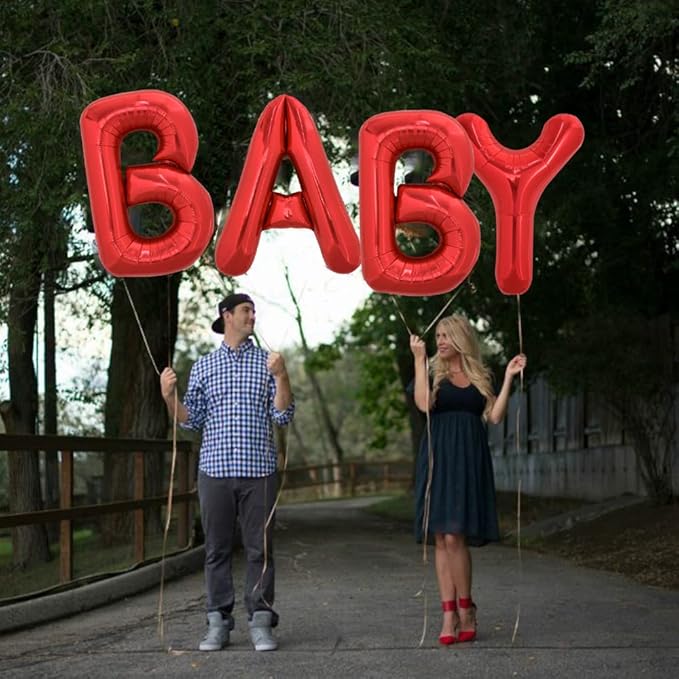 TONIFUL 40 Inch Large Bright Red Letter Balloons A-Z, Giant Jumbo Helium Foil Mylar Big Letter B Balloons for Birthday Party Anniversary Wedding Decorations