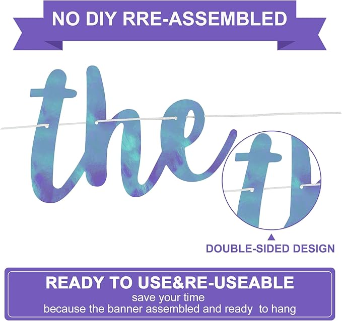 BEISHIDA Double-Sided Rainbow Blue The Beginning of A New Chapter Banner,Farewell Book Themed Housewarming Party Congratulations Decorations,Going away party Retirement Garland,Graduation Sign 2026 Banner