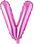 16" inch Single Rose Red Alphabet Letter number Balloons Aluminum Hanging Foil Film Balloon Wedding Birthday party decoration banner Air Mylar Balloons (16 inch Rose Red V)