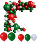 Red Green and White Balloon Garland for Birthday Baby Shower Wedding Graduation Christmas Party Decoration