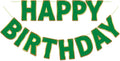 Happy Birthday Banner - 9ft Pre-Strung Happy Birthday Sign for Women, Men, Girls, Boys - No DIY Birthday Decorations & Party Supplies(Green)