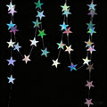 52 Feet Star Garland Banner Decorations for Party,Gold Star Hanging Bunting Banner Hanging Glitter Stars Garland Christmas Birthday Decorations (4 Pack Star)