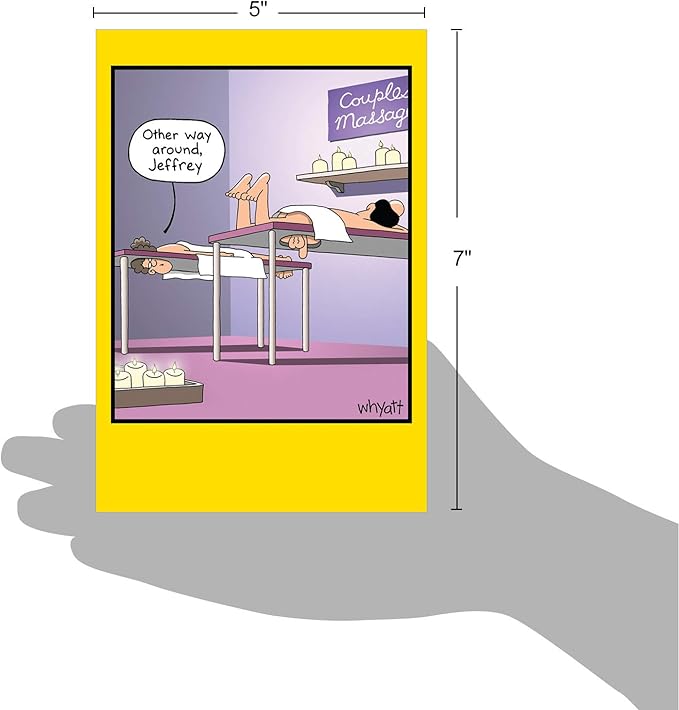 NobleWorks Humorous Birthday Greeting Card with 5 x 7 Inch Envelope (1 Card) Bday Other Way Around Tim Whyatt Birthday Cartoons 8405Z