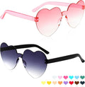Heart Sunglasses 2 Pairs Heart Shaped Sunglasses Womens Heart Glasses Rave Sunglasses for Women Party Favors