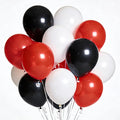 320 Pcs Red Black Balloons 12 Inch Black Red and White Bulk Latex Balloon, for Birthdays Weddings Party Graduation Racing Car Poker Card Decorations Supplies