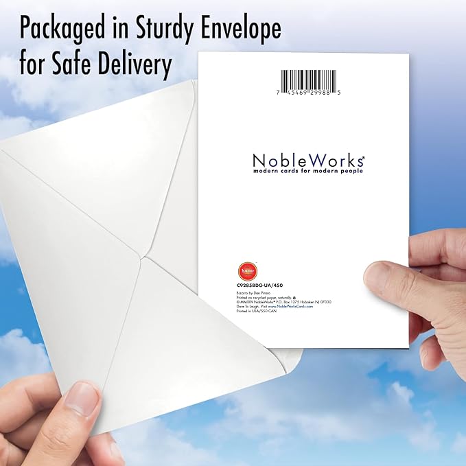 NobleWorks -1 Funny Birthday Greeting Card w/ 5x7 Envelope For Men, Women - Bday Herd Anything C9285BDG-UA