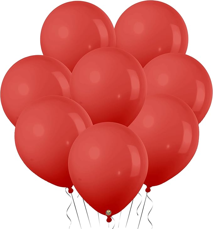 AFTERLOON® Biodegradable Mini Balloons 100 pcs Coral 5 Inch, Matte Color Thickened Extra Strong Latex Helium Float, Baby Shower Gender Reveal Garland Arch Wedding Birthday Party Decorations