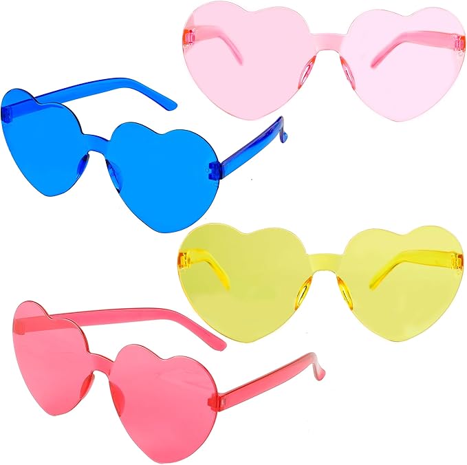 Heart Sunglasses Heart Shaped Glasses Bulk Valentines Halloween Bachelorette Party Decorations Glasses Women Men