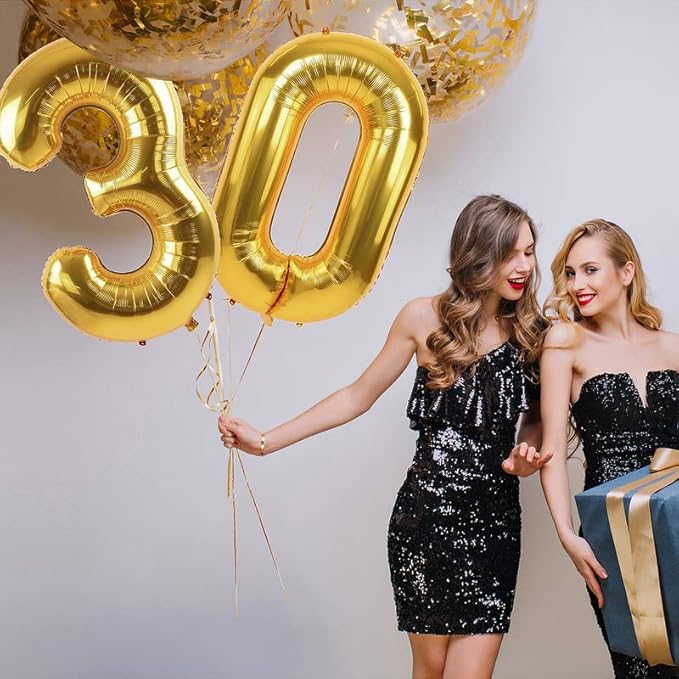 Smlpuame 40 Inch Number Balloons 0-9 Rainbow Gradient Large Number 23 Balloons, Digital Balloons for Birthday Party Celebration Decorations, Helium Foil Number Balloons for Wedding Anniversary