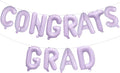 KALOR 16 Inch Pastel Purple Congrats Grad Banner Balloons, Pastel Purple Congrats Grad Letters Sign, Graduation Decorations 2026 for Graduation Party Decorations 2026