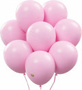 AFTERLOON® Biodegradable Balloons Cotton Candy Pink 12 Inch 100 Pack, Matte Color Thickened Extra Strong Latex Helium Float, for Baby Shower Gender Reveal Arch Wedding Birthday Party Decorations