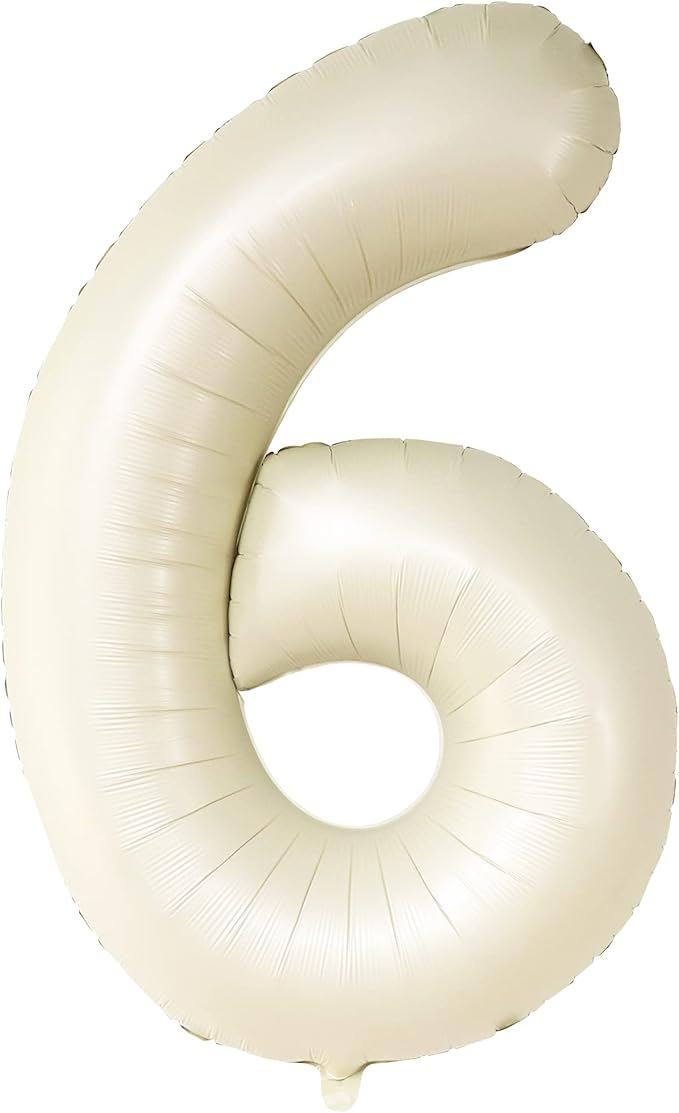 KatchOn, Cream Number 1 Balloons for 1st Birthday - Giant 40 Inch | One Balloon for First Decoration | 1 Balloon Number For The Big One Birthday Decorations | 1st Happy Anniversary Decorations