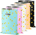 GIFOHAPY Party Favor Bags for Kids, 40PCS Goodie Bags for Birthday Party, 9.8" H*6.7" W Plastic Gift bags with Handle，Treat Bags for Baby Shower, Wedding,Thanksgiving,Classroom