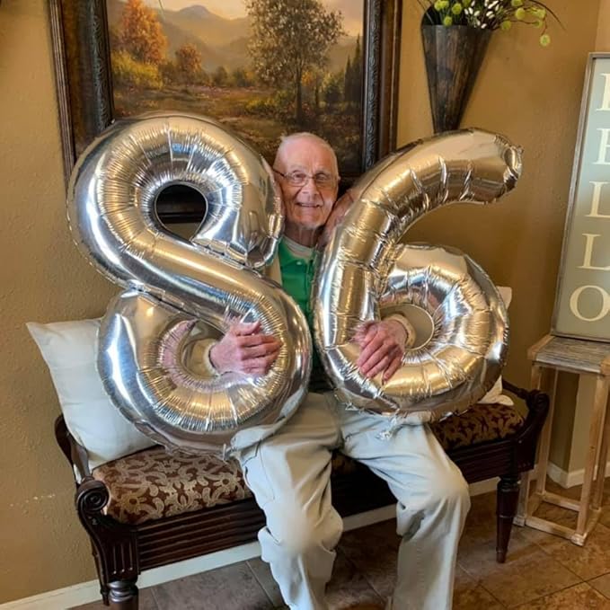 18 Balloon Number, Silver Number 18th Birthday Balloons 40 Inch, 18 Years Old Silver Birthday Decorations for Boys Girls, 18th Anniversary Decorations