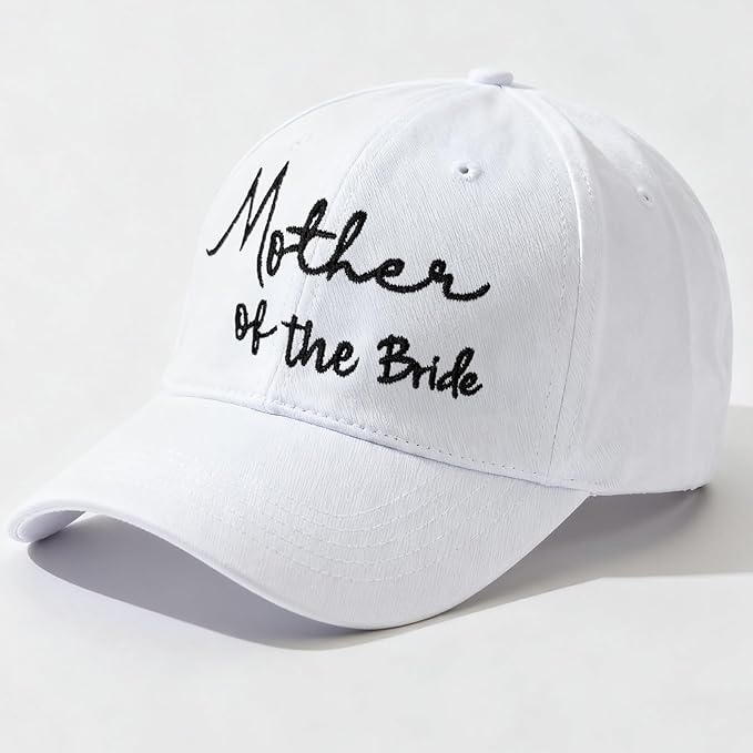 Adjustable Embroidered Hat for Bridal Shower Wedding Engagement Anniversary Honeymoon Newlyweds Couples Gifts
