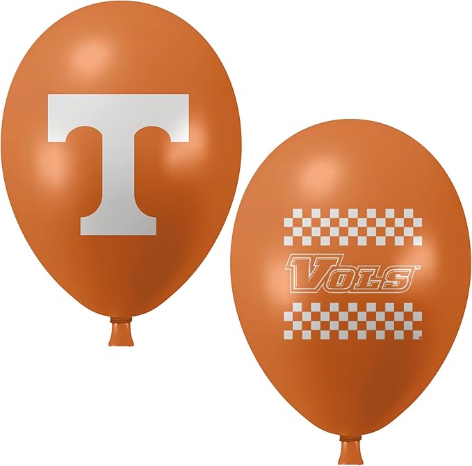 Tennessee Volunteers Balloons 10 Pack 11" Official Licensed Logos, Helium Quality Latex Balloons, Perfect for College Football Team Celebration, Decorated Front and Back by Westrick