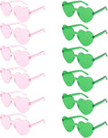 Heart Sunglasses 12/18/24 Pcs Heart Shaped Glasses for Women Cute Funny Party Glasses Party Favors Accessories